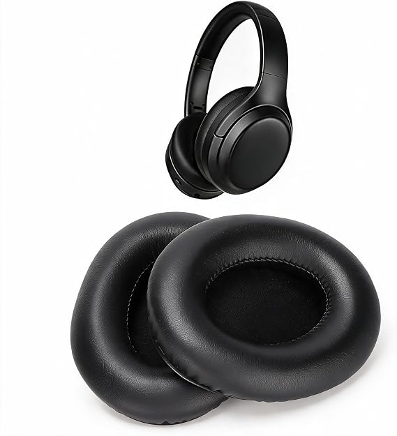Ear Pads, for Tt?BH060 Headphones Replacement, Noise Isolation Ear Cushions Cover, High Density Memory Foam and Soft Leather