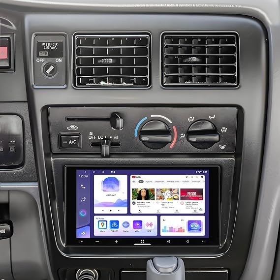 4+64G Car Stereo for Toyota Tacoma 1995-2004, 7 Inch Android 15 Double Din Car Radio with Carplay & Android Auto, in-Dash Navigation Radio with Bluetooth Mirror Link WiFi FM Radio & Backup Camera