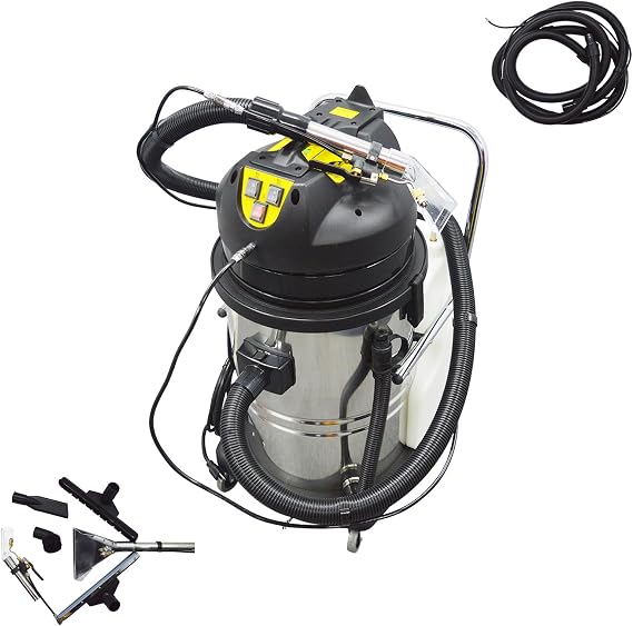 60L Wet & Dry Vacuum Cleaner Carpet Cleaner 3IN1 Commercial Multifunction 2000W Carpet Floor Extractor 110V