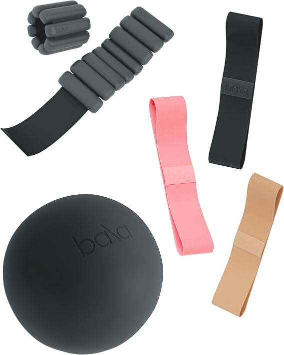 Bala Bangles Workout 3 Piece Set - 2lb Bangles Wrist & Ankle Weights | Home Workout Equipment Bundle, Gift Set, Strength Training & Toning