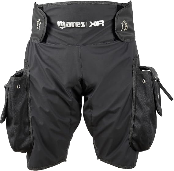 Mares Unisex Tek Trilaminate Shorts - Durable Lightweight Flexible Quick-Drying Over Wetsuit Shorts for Technical Diving