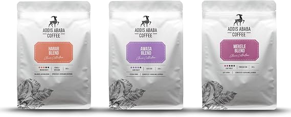 Addis Ababa Coffee - Ethiopia 3-Piece Coffee Trial Set 750 Gr. (Filter Coffee)