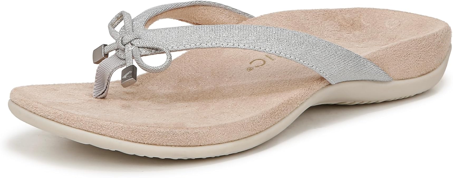 Vionic Women's Rest Bella Toe Post Sandal- Supportive Ladies Orthotic Sandals that include Three Zone Comfort with Arch Support- Flip Flop for Ladies, Medium and Wide Width Size 5-12