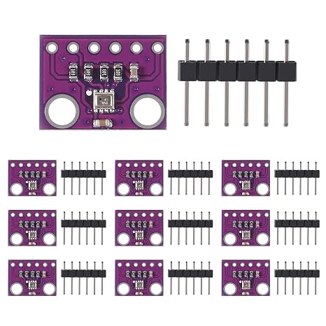 10Pcs BMP280 3.3V Atmospheric Pressure Sensor Module High Precision Digital Atmospheric Barometric Pressure Sensor GY-BMP280-3.3 Temperature Sensor Module
