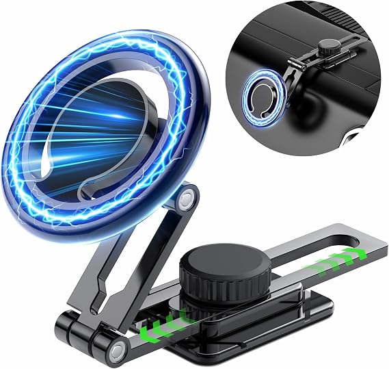 360 Rotation Adjustable MagSafe Car Mount Cradles for Phone Holder,HandsFree Car Accessories Magnetic Universal Phone Stand Dash for Car Fit for iPhone 15 14 13 12 11 Pro Max/Samsung/Google/Huawei