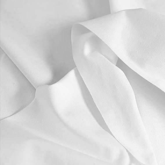 AK TRADING CO. | Premium 7oz White Cotton Duck Canvas Fabric | 60'' Wide | Arts & Crafts, Upholstery, Home Projects - Lightweight & Durable - Perfect for Crafts, Apparel, and Decor - 2 Yards
