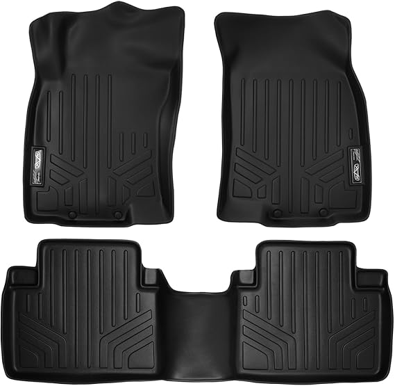 MAXLINER Custom Fit Floor Mats 2 Row Liner Set Compatible with 2014-2020 Nissan Rogue