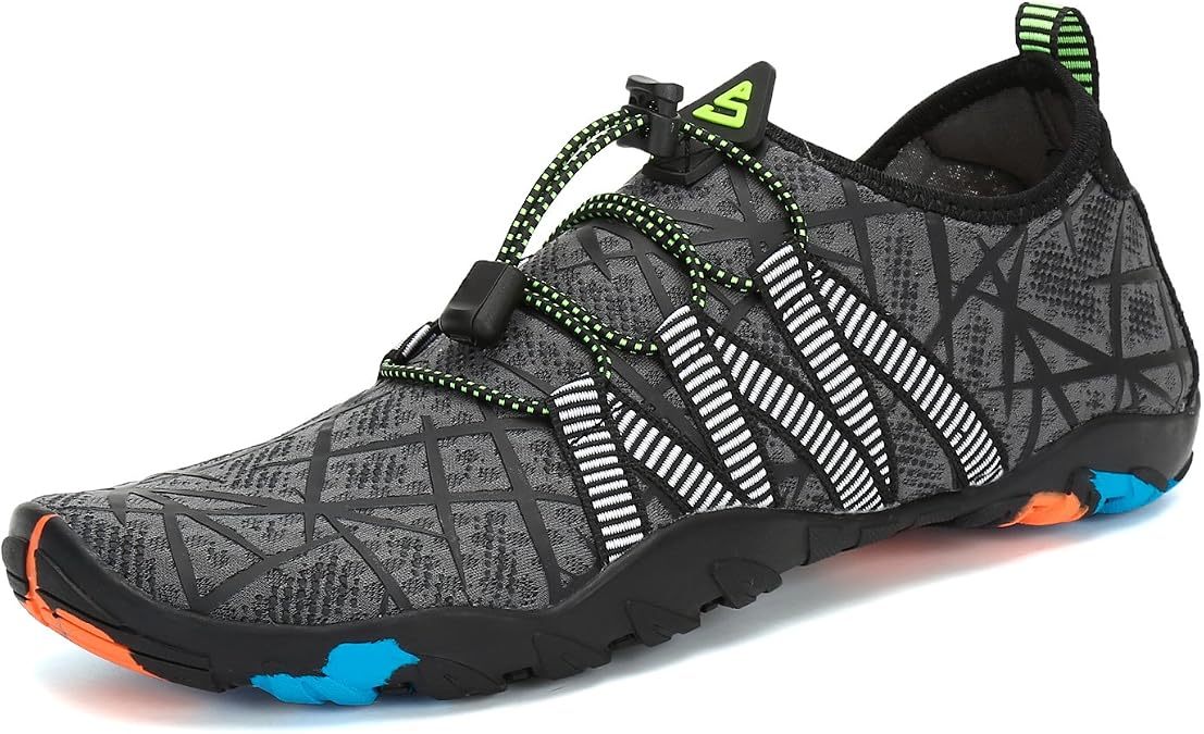 Womens Mens Water Shoes Barefoot Aqua Shoes Quick Dry Beach Swim Shoe for Diving Kayaking Surfing Water Sports