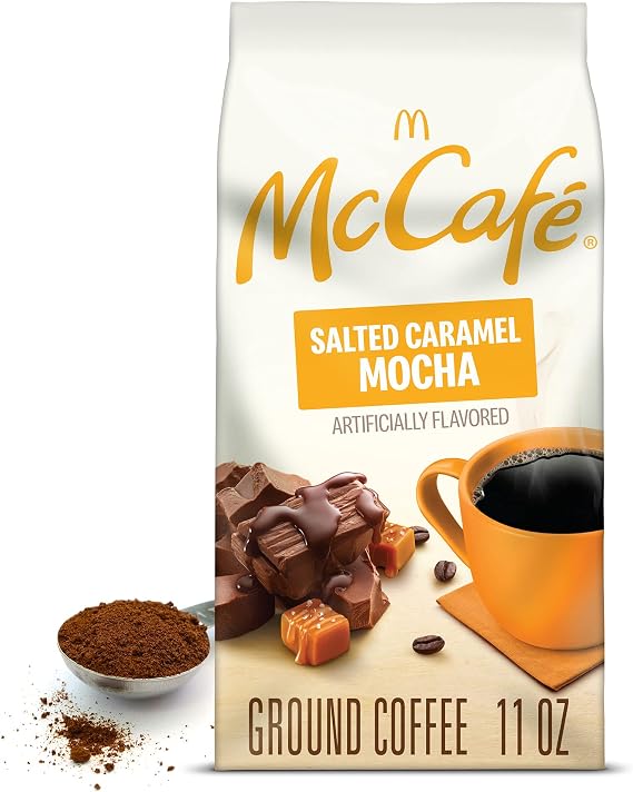 McDonalds McCafe Salted Caramel Mocha Light Ground Coffee 311g (11 OZ)