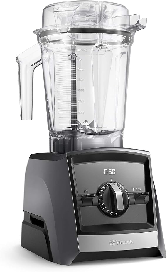 Vitamix A2500i Ascent Series Smart Blender, Professional-Grade, 3 Programme Settings for Smoothies, Hot Soups, and Frozen Desserts,2 Litre Container, Slate