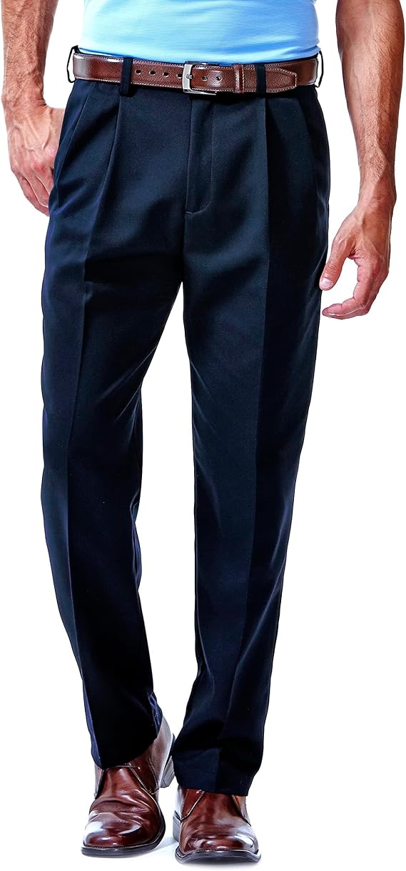 Haggar Men's Classic Fit Work to Weekend Business Casual Pant