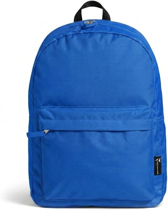 Techmade Classic Style Unisex Backpack - Travel Backpack - Laptop Backpack - Work Backpack - Sports Backpack - Small Backpack Yellow One Size blue L Casual