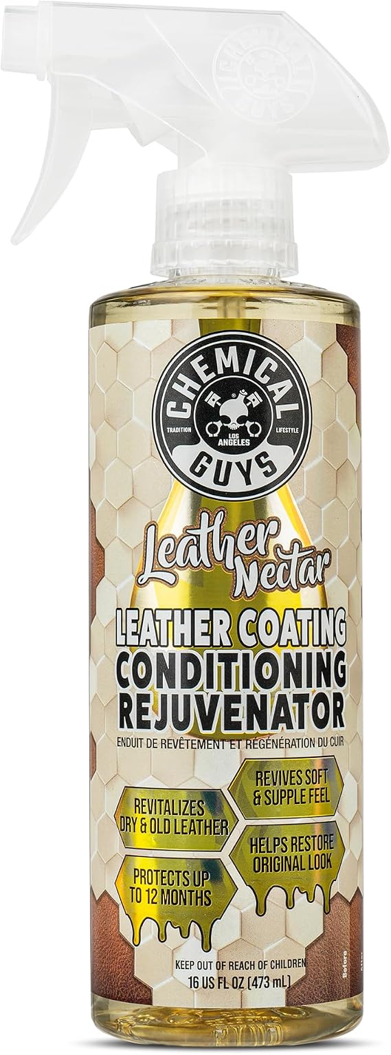 Chemical Guys SPI22416 Leather Nectar Leather Coating Conditioning Rejuvenator, (for Auto, Home, Furniture, Shoes, Accessories, More) 16 fl oz