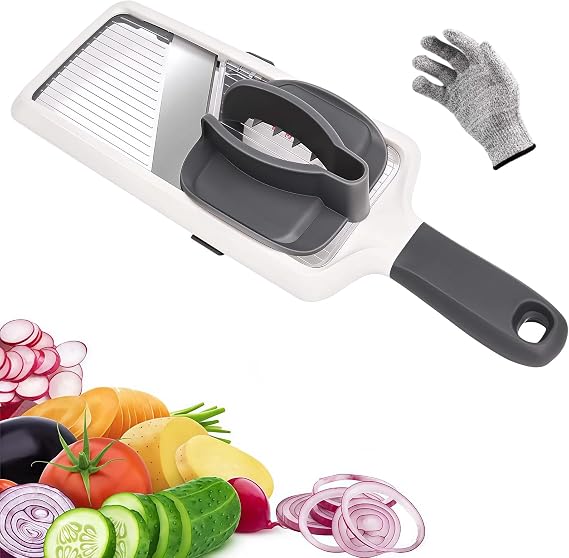 SunnySanji Adjustable Handheld Mandoline Vegetable Slicer