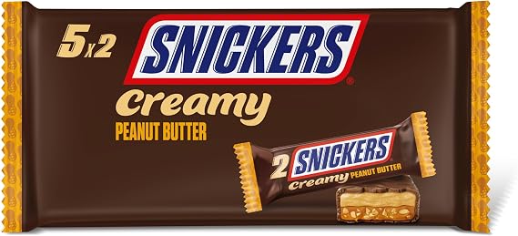 SNICKERS CREAMY Chocolate Bar Butter Peanuts Caramel 5x36,6g 18g