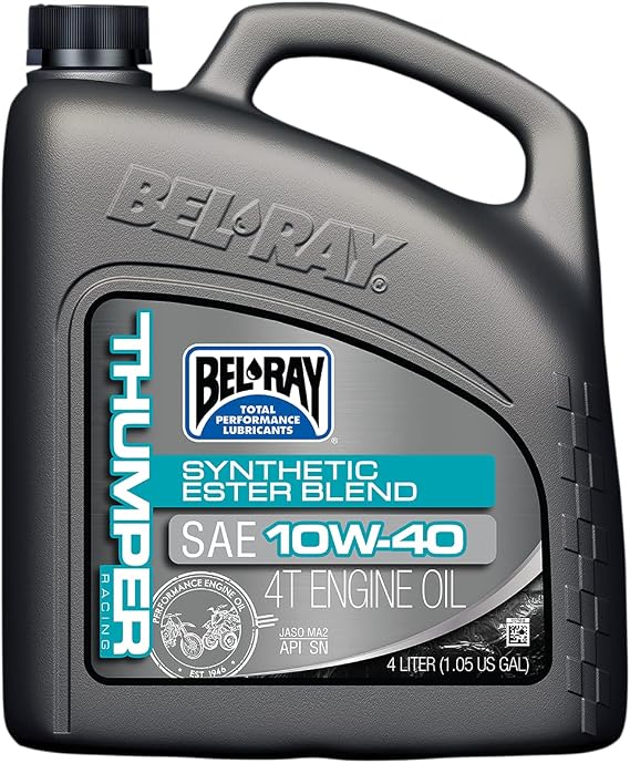 Bel-Ray 99520-B4LW Thumper Synthetic Ester Blend 4T Engine Oil 10W-40 4-Liter (99520-B4LW)