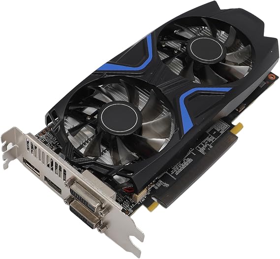 VBESTLIFE GTX1050Ti 4GB Graphics Card, GDDR5 128 Bit GPU PCIE 3.0 16X Gaming Video Card, 2 Fans Cooling Gaming Card with HDMI DVI D DP Ports
