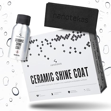 Professional Ceramic Coating for Cars - 9H Nano Technology Car Ceramic Coating kit for Protection, High Gloss, Shine and Hydrophobicity, Clear Ceramic Car Coating and Paint Protectant