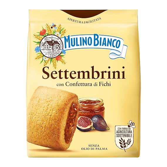 Mulino Bianco Settembrini, Italian Biscuits with Fig Filling, 10.58oz