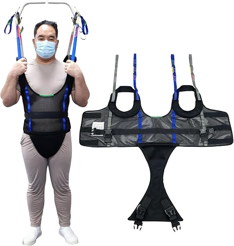 Patient Lift Lifting Strap Medical Transfer Sling for Walking Training 500 lbs Safety Workload (Medium)