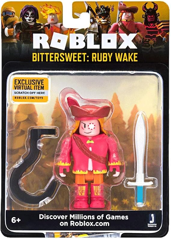 Roblox Bittersweet: Ruby Wake 2.75 Inch Figure with Exclusive Virtual Item Code