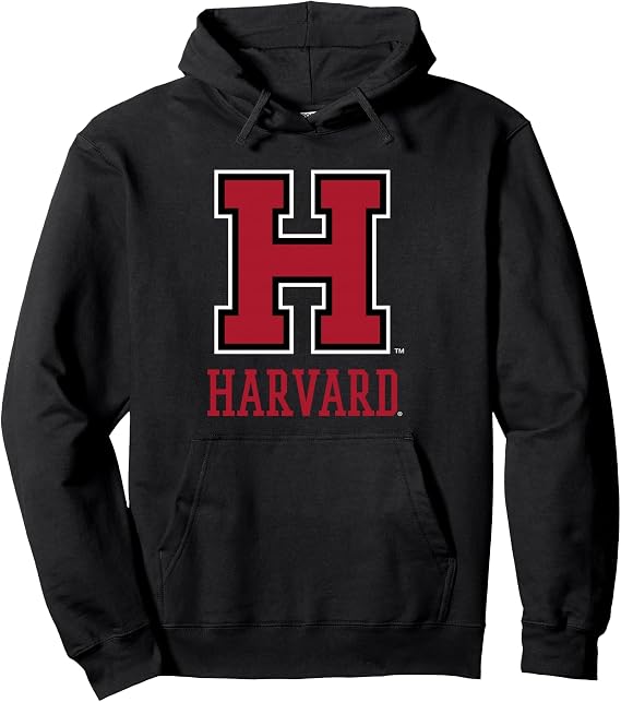Harvard University Red H Varsity Logo Pullover Hoodie