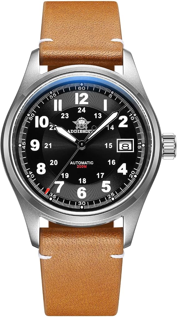 ADDIESDIVE Men's Automatic Diving Watch Waterproof 200m NH35/8215 Automatic Mechanical Movement Analog Men's Watches Stainless Steel Watch AD2048/H2/AD2519