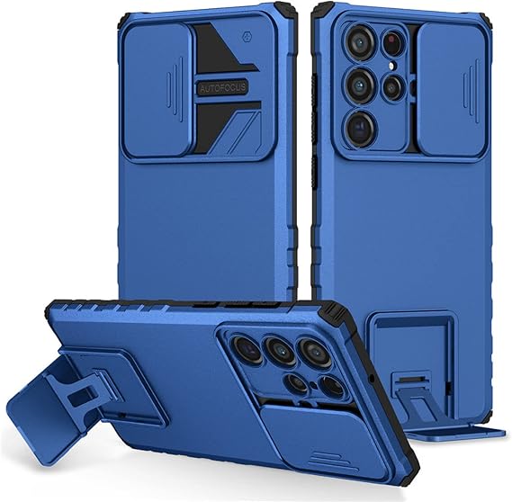 Super Slim Case for Samsung Galaxy S23 Ultra/S23 Plus/S23, Camera Protection Case Shockproof Rugged Lightweight Cover,Blue,S23