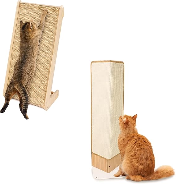 PETKARAY Cat Corner Scratcher with L Shape Cat Scratcher