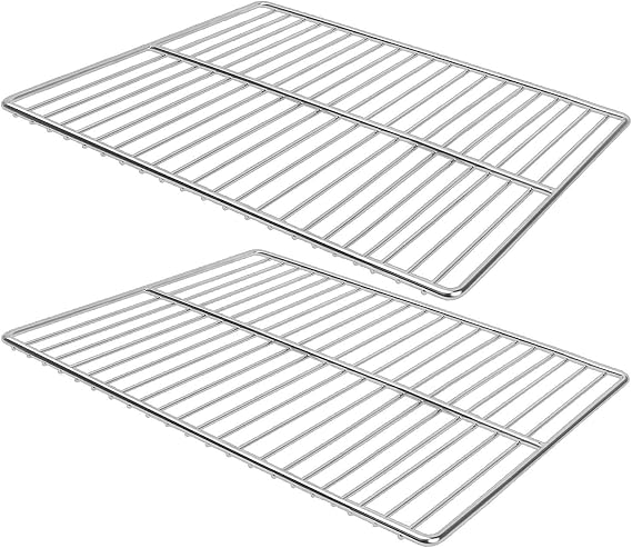 LANEJOY BBQ Grill Grates Replacement, Stainless Steel Barbecue Wire Mesh, Multifunction Cooking Grate for Outdoor Grill 2 Pack (15 3/4''*11 13/16'')