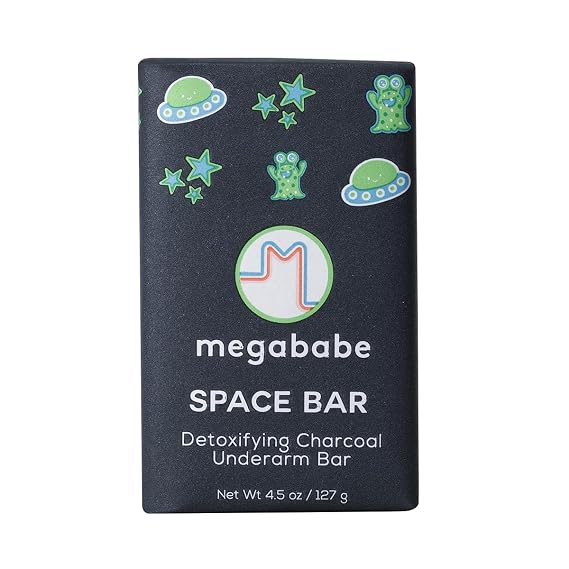 Megababe Space Bar, Detox Charcoal Underarm Bar, Odor Control, 4.5 oz