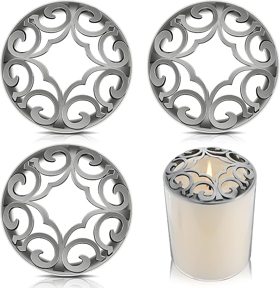 Shellwei 4 Pcs Scented Candle Toppers to Burn Evenly