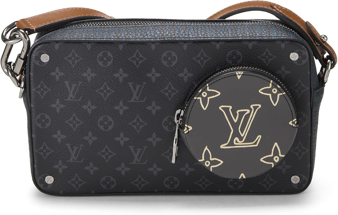 Pre-loved Black Monogram Eclipse Volga, Black