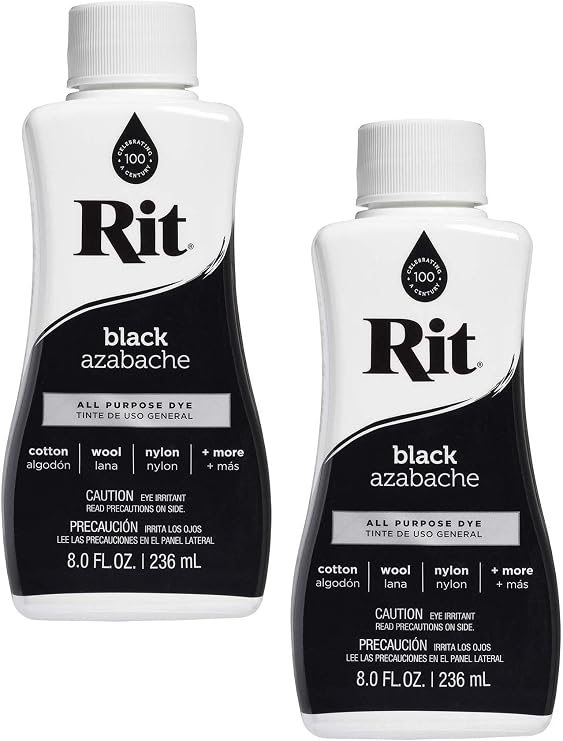 Rit 2 Item WK-3ZH6-UE2C-2PK Multi-Purpose Liquid Dye, 8 oz, Black