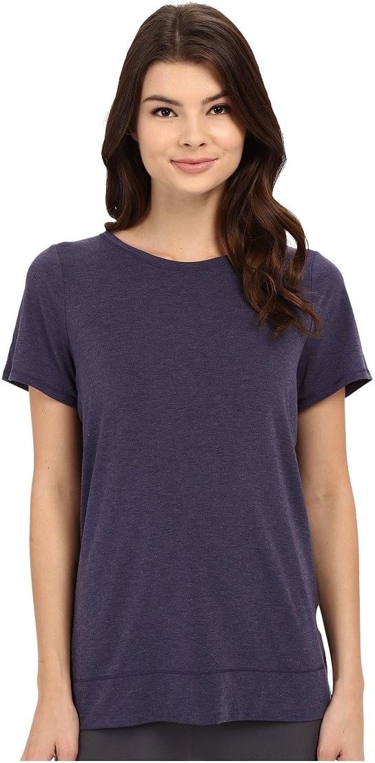Yummie Women's Crew Neck Open Back Short Sleeve Cover Up Tee