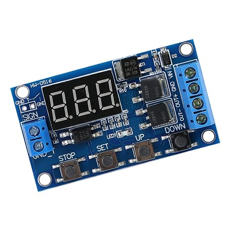 DC 5V-36V Relay Timer Switch, 5-36V LED Display Cycle Delay Timer Switch Turn OnOff Relay Module