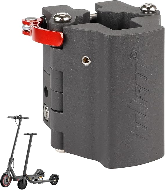 ulip Electric Scooters Folding Clamp Aluminum Vertical Rod Rugged Lock Parts Tighten Clamp Accessories for Xiaomi M365 Pro Pro2 1S MI3 Lite and Ninebot F20 F25 F30 F40 Series(Gray)