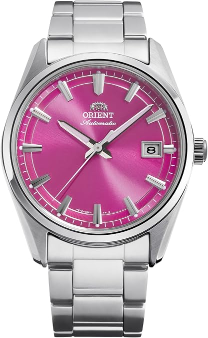 Orient Stretto RA-AC0R07P30B 38.5mm Automatic Mechanical Unisex Watch Pink Dial, Stainless Steel Case & Bracelet, Date Display, Limited Edition