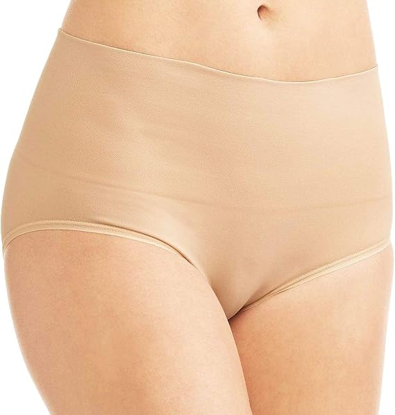 Jockey 2-Pack Life Women's Tummy Slimming Brief - Style 5623 (Meedium, Nude)