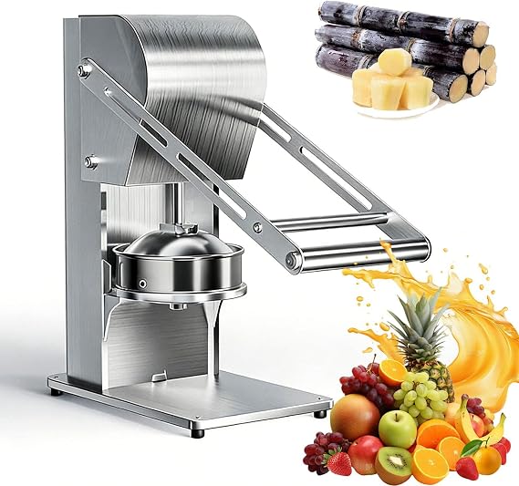 Manual Juicer Machine, Hand Press Juicer, High Juice Yield, Detachable Design for Sugarcane, Orange & Pomegranate