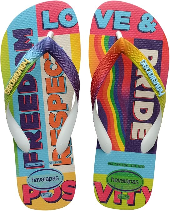 Havaianas Women's Top Pride Rainbow Flip Flop Sandal