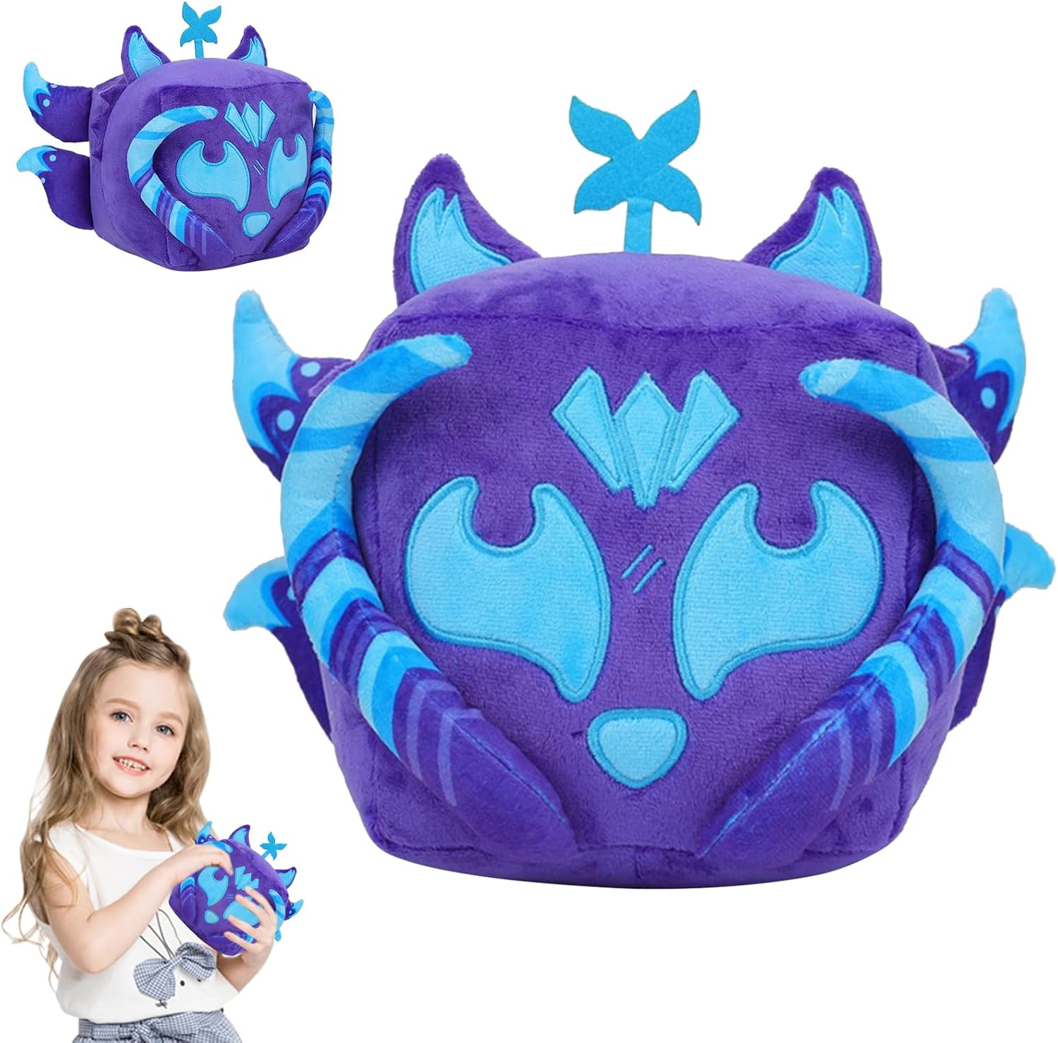 OPEIXSAYKOC Blox Fruits Plush Toy 21 cm Blox Fruits Cuddly Toy Plushies Bloxfruits Plush Mystery Boxes Plush Toys The Blox Fruits Plushies for Children Boys and Girls Soft Stuffed Toy Cushion