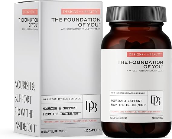 Designs for Beauty The Foundation of You - Womens Multivitamin Supplement, 120 Count - with Vitamin D, Vitamin C, Folate, Tocotrienols, Lutein, Broccoli Seed, and Zinc