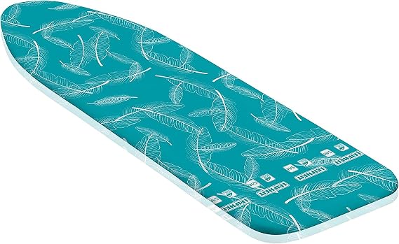 Leifheit Ironing Board Cover Thermo Reflect M, Iron Board Cover, max. 125 x 40 cm, Butterflies Blue