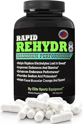 Elite Electrolyte Tablets - Pack of 120 Unflavored Hydration Pills for for Energy Restoration and Fast Recovery - Gluten and Sugar-Free, Keto-Friendly Salt Tablets for Runners and Athletes