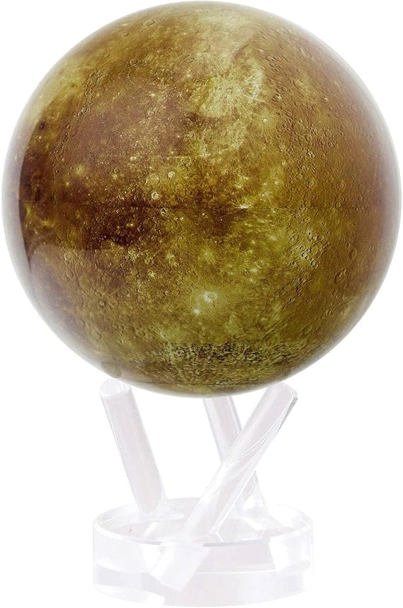 MOVA Globe - Mercury Signature (6") | Rotating Solar Planet Model with Realistic Surface Detail | No Wires or Batteries | Silent Motion Decor