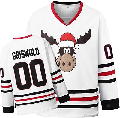 Griswold #00 Movie Christmas Hockey Jerseys Stitched Letters and Numbers S-L