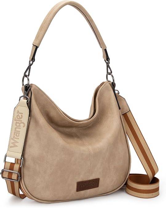 Wrangler Hobo Bags Crossbody Bag for Women Shoulder Purse Handbags with Adjustable Strap