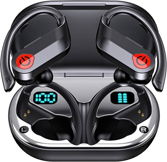 TWS Headphones Wireless Earbuds Compatible with Light Phone III, Earphones Ear Hook True Stereo Headset Hands-Free Mic