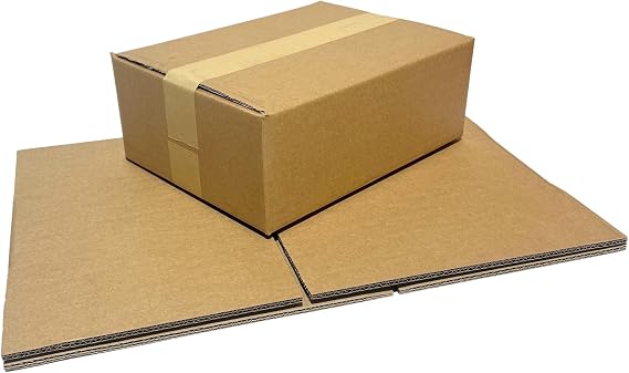 W.E. Roberts Strong Double Wall Cardboard Boxes (Pack of 15) - Boxes for posting, Boxes for moving house, Packing boxes, Postal Shipping Boxes (305mm x 229mm x 102mm (12 x 9 x 4"))
